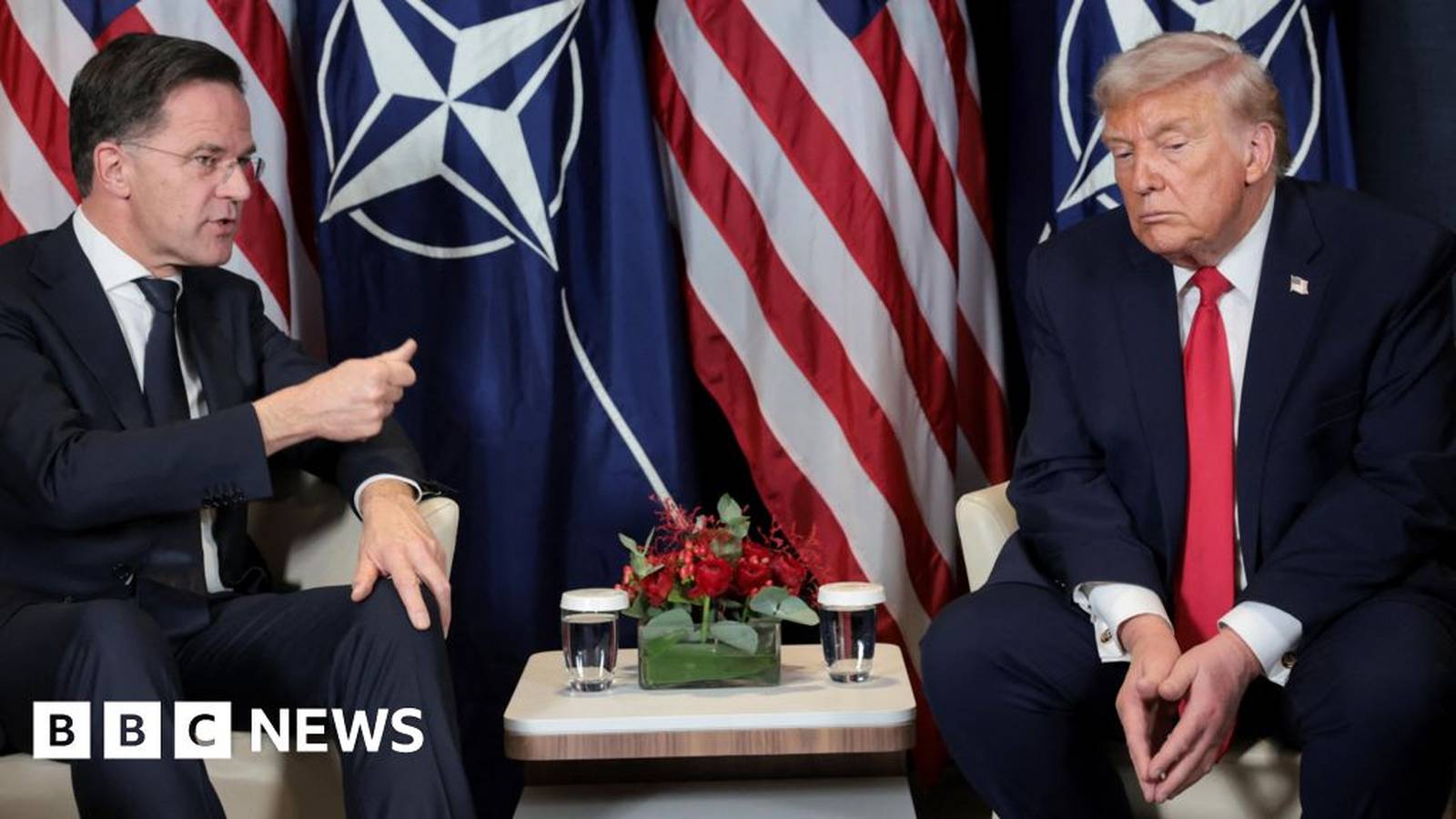 Trump and Rutte meeting
