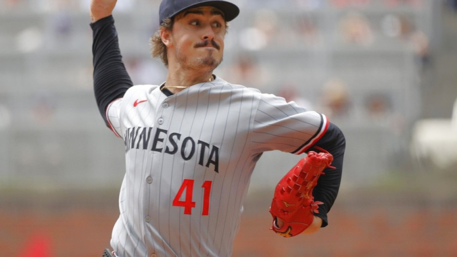Minnesota Twins pitcher Joe Ryan throwing a baseball during a game