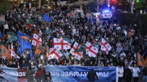 Georgian Opposition March in Tbilisi