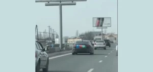 Car Displaying Azerbaijani Flag in Yerevan Sparks Police Intervention