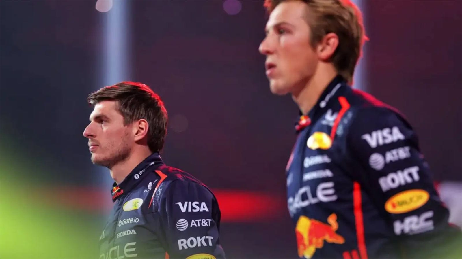 Max Verstappen and Liam Lawson