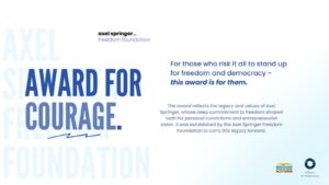 Award for Courage at Copenhagen Democracy Summit