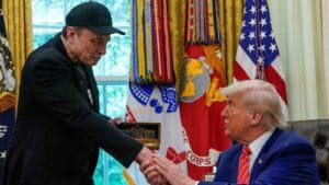 Elon Musk Departs Trump Admin Sporting a Black Eye