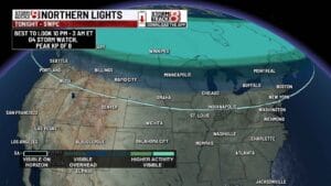 Northern Lights Could Dazzle 23 US States Tonight