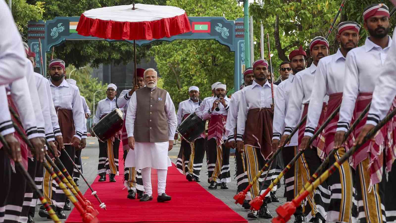 Prime Minister Narendra Modi's visit to Maldives marks a significant boost in India-Maldives relations, with a $565 million credit line and talks on trade, defense, and climate change taking center stage.