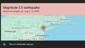 Minor Earthquake Shakes New Jersey and Tri-State Area