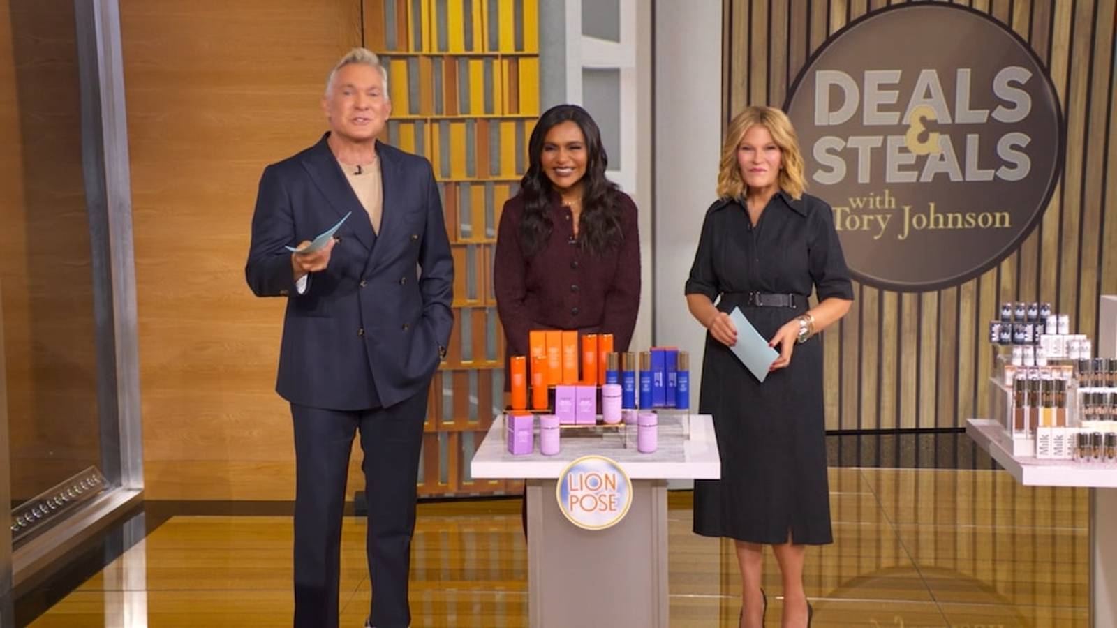 Mindy Kaling teams up with GMA’s Tory Johnson to spotlight top beauty and lifestyle deals, igniting a wave of shopper excitement for brands like Lion Pose and Milk Makeup.