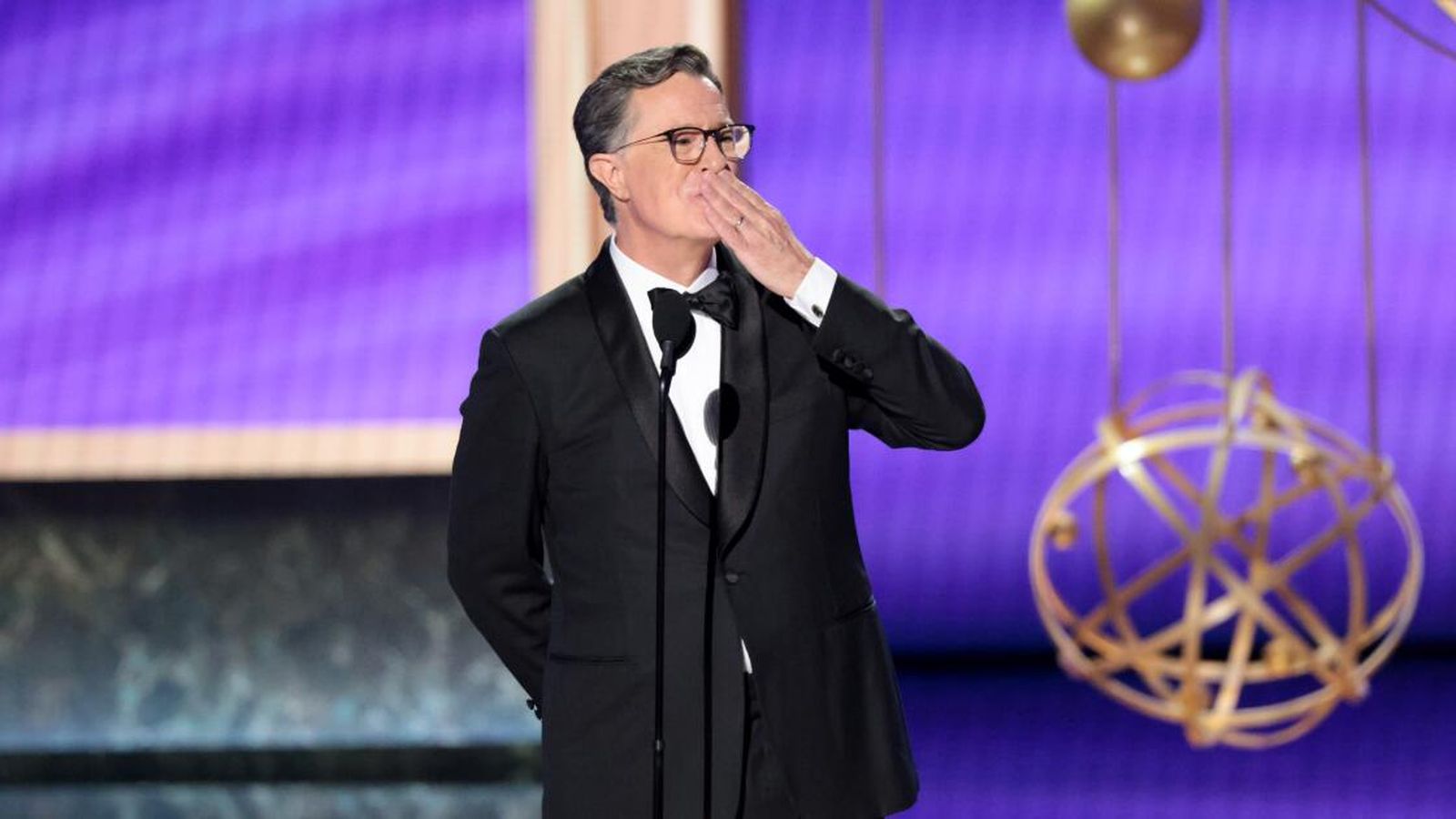 Stephen Colbert's 'The Late Show' wins its first Emmy for Outstanding Talk Series, just months before its cancellation by CBS.