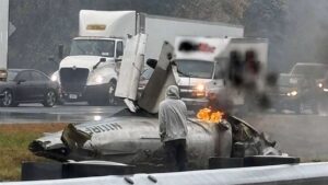 Massachusetts Highway Plane Crash Kills Two, Injures One Amid Severe Weather