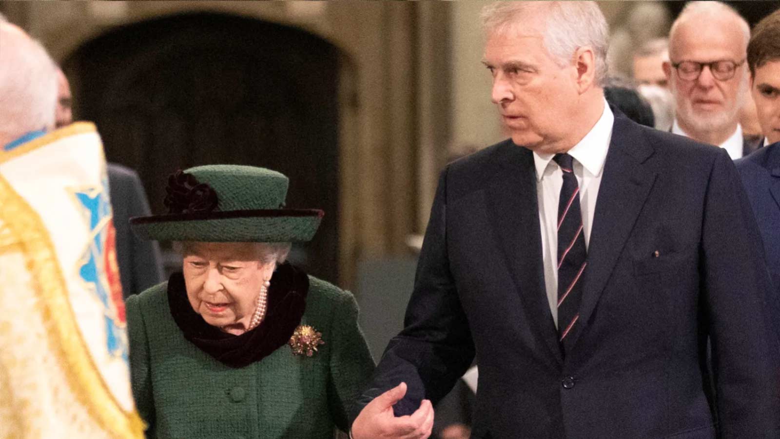 Queen Elizabeth II & her son Prince Andrew