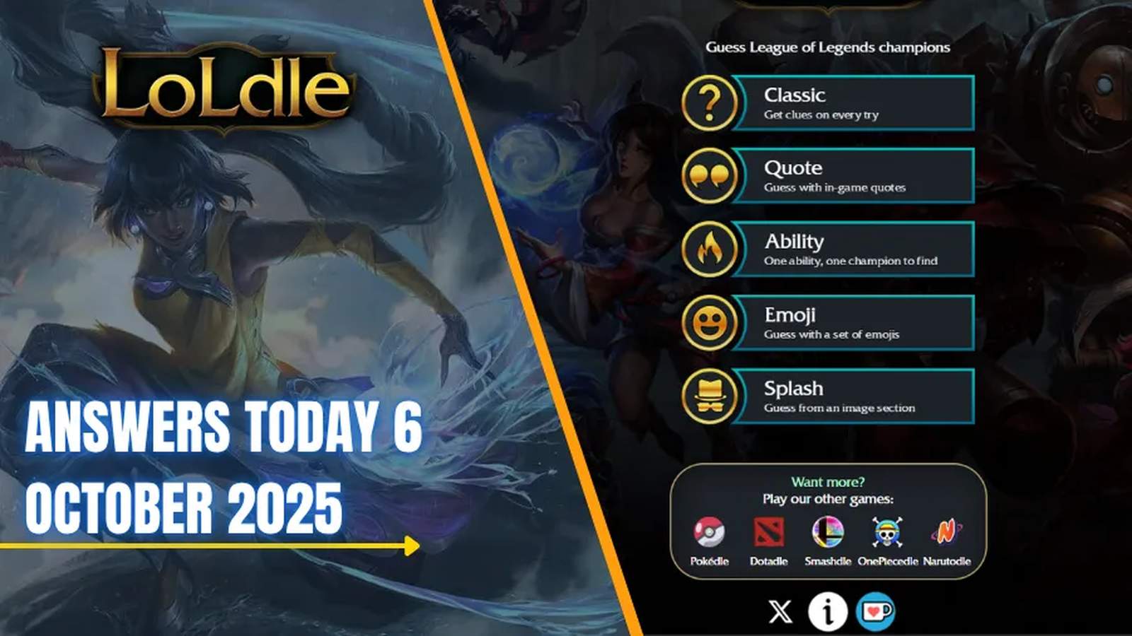 LoLdle Answers October 6: League of Legends Fans’ Daily Puzzle Guide