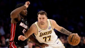 Luka Dončić’s Historic Triple-Double Fuels Lakers’ Win Over Heat and Shatters Franchise Records