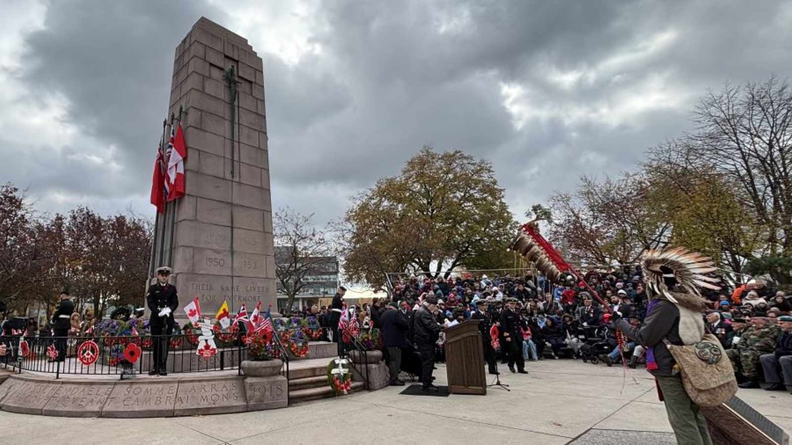 At Windsor's Remembrance Day ceremony, Silver Cross mother Theresa Charbonneau stood before hundreds, sharing her heartfelt pride in a city that never forgets its heroes. The event highlighted the enduring legacy of Canadian sacrifice, community solidarity, and the importance of remembrance.