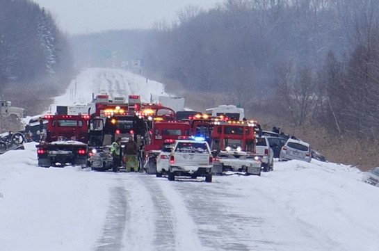 Կանադայում խոշոր ՃՏՊ է տեղի ունեցել. բախվել է 50 մեքենա