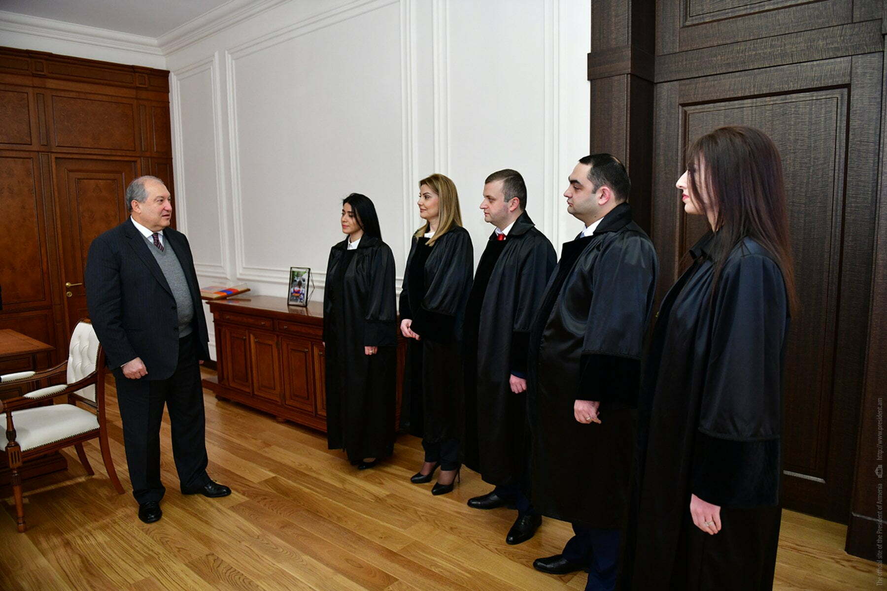 Հանրապետության նախագահի նստավայրում տեղի է ունեցել նորանշանակ դատավորների երդման արարողությունը