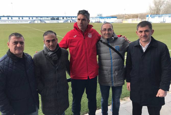 Ազգային հավաքականի մարզչական շտաբը հետևել է «Լեգանես»-ի մարզումներին