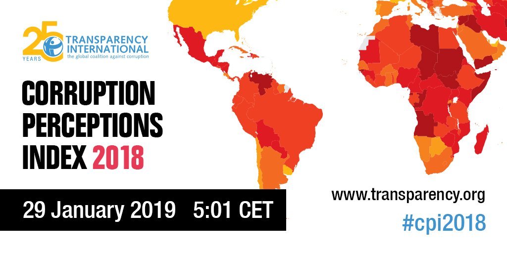 Կոռուպցիայի ընկալման ինդեքս. ԱՄՆ-ն առաջատարների ցանկում չէ