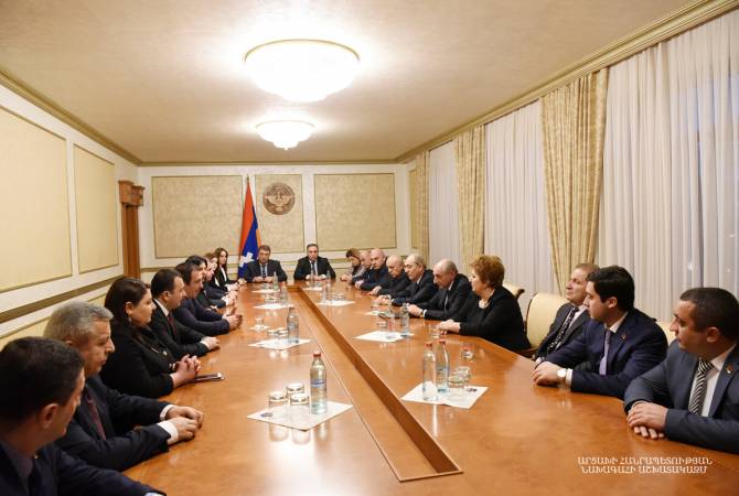 Արցախի նախագահն ընդունել է «ԲՀԿ» ներկայացուցիչներին