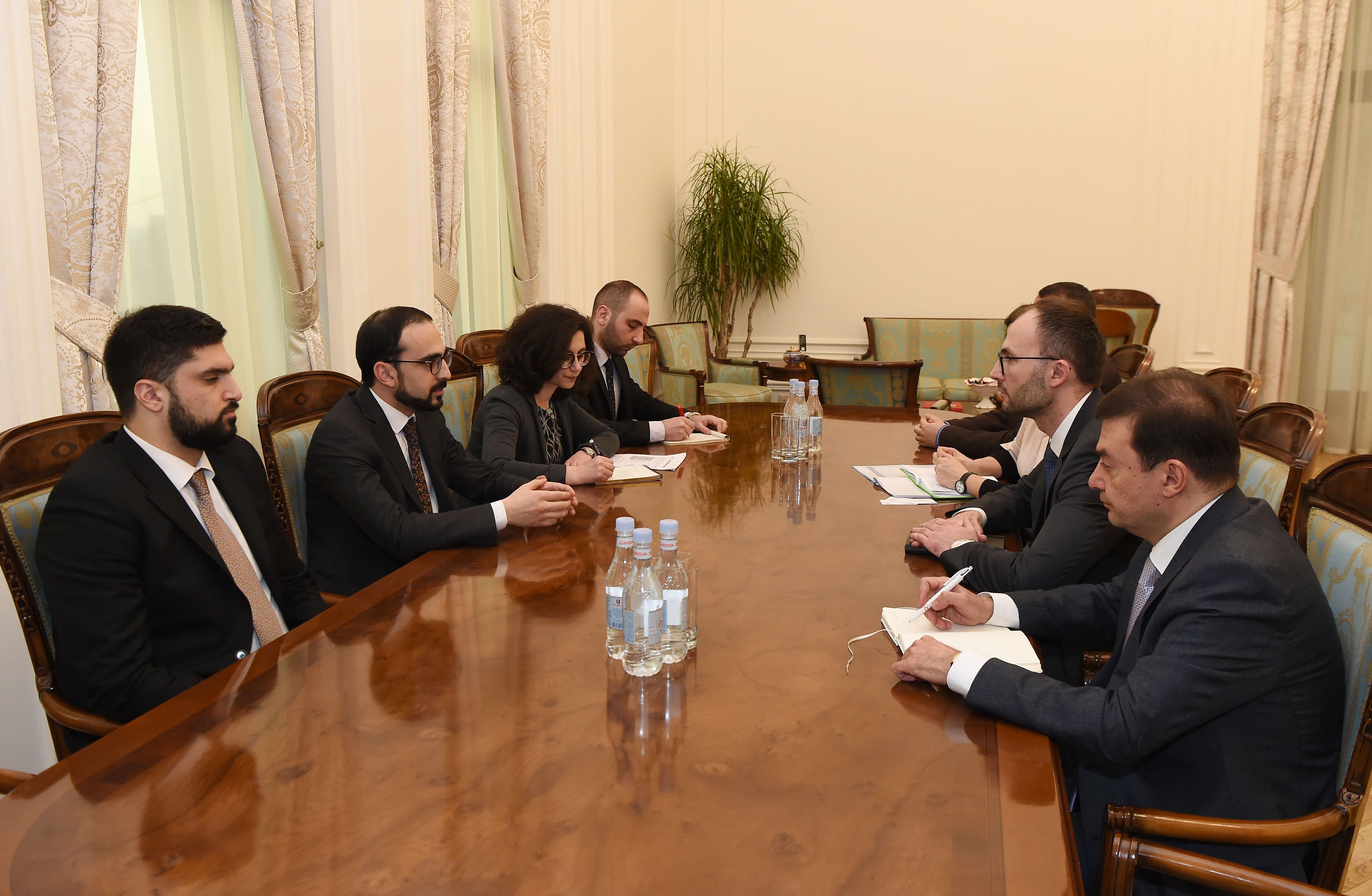 Տիգրան Ավինյանն ընդունել է Եվրոպական ներդրումային բանկի պատվիրակությանը