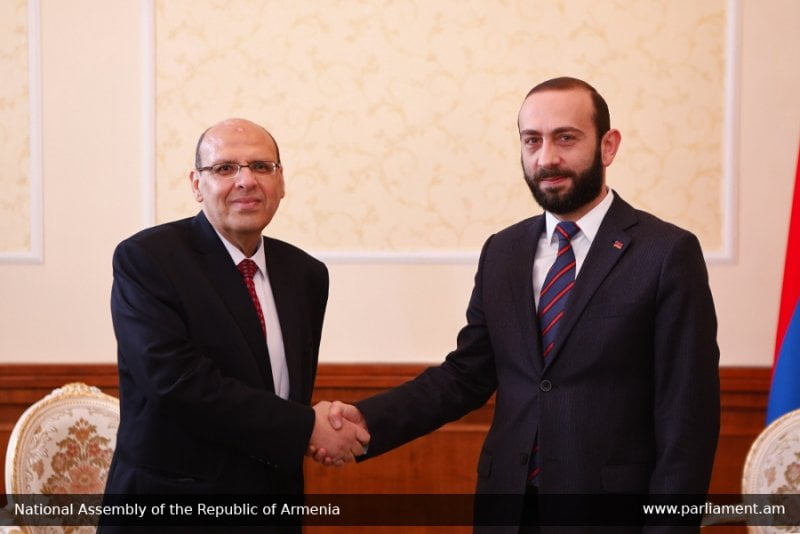 Արարատ Միրզոյանը հանդիպել է Եգիպտոսի դեսպանին