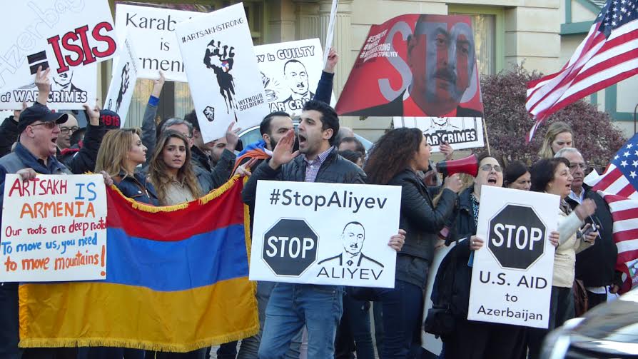 «Արցախը՝ Հայաստան է». բողոքի ակցիա Վաշինգտոնում