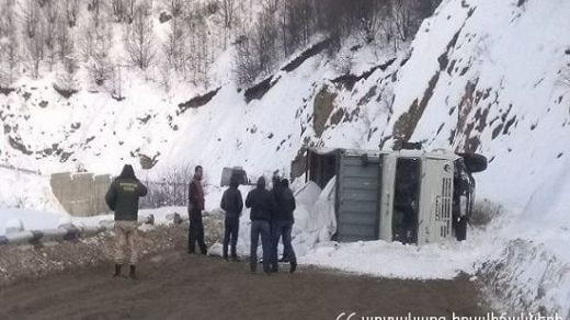 ՃՏՊ Քաջարան-Մեղրի ավտոճանապարհին. ճանապարհը դարձել է միակողմանի երթևեկելի