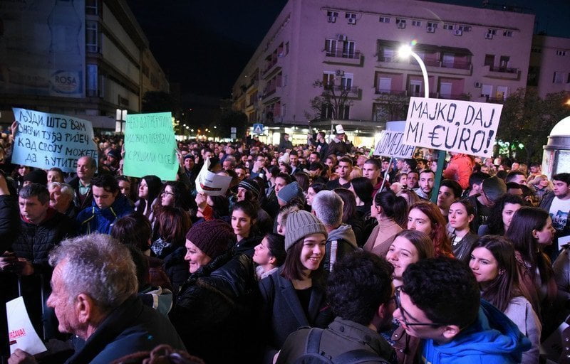 Չեռնոգորիայում հազարավոր ցուցարարներ պահանջել են նախագահի հրաժարականը