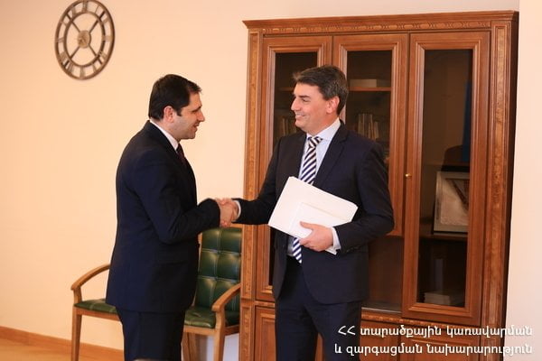 Սուրեն Պապիկյանն ընդունել է Եվրոպական ներդրումային բանկի պատվիրակությանը