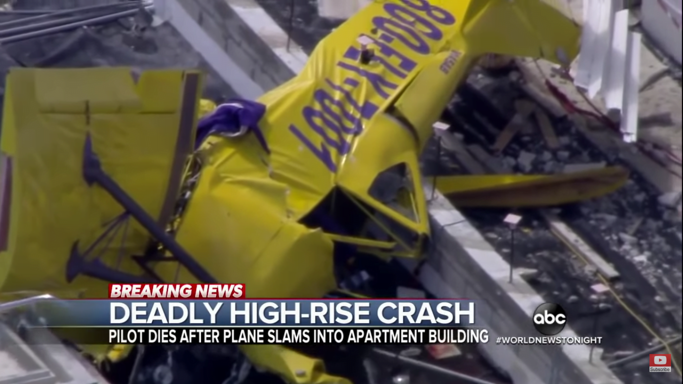 Ֆլորիդայում ինքնաթիռը մխրճվել է բնակելի շենքի մեջ, կա զոհ