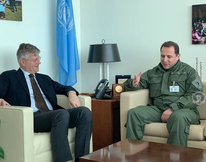 ՀՀ ՊՆ նախարարն ընդունել է ՄԱԿ-ի գլխավոր քարտուղարի տեղակալին