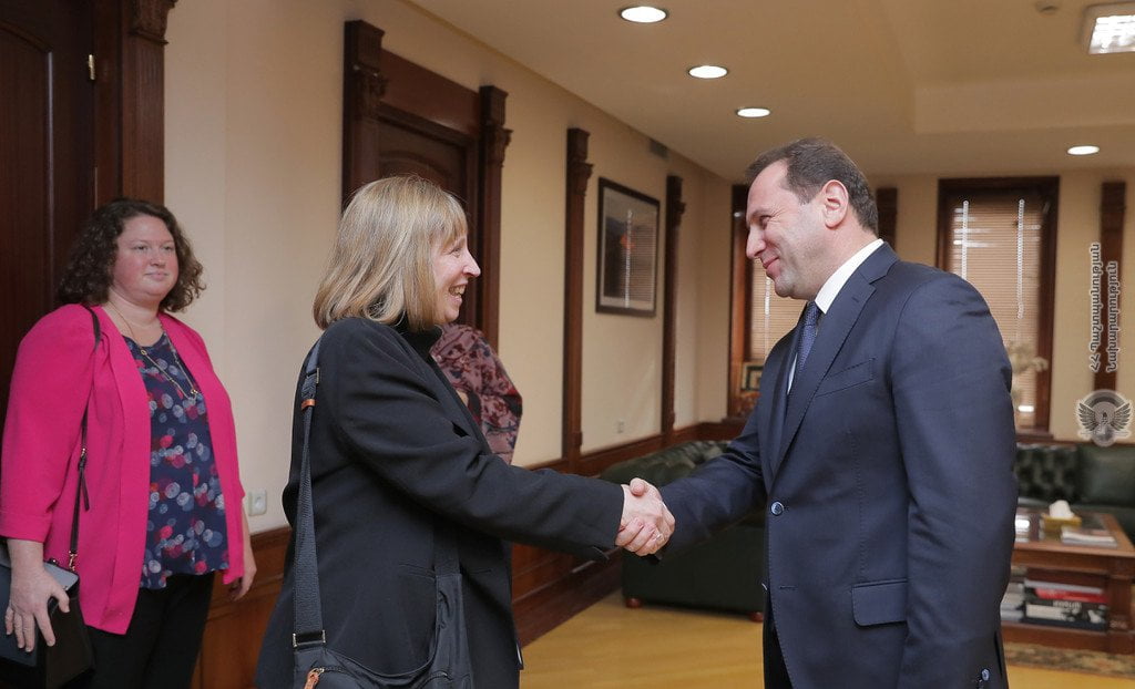 Դավիթ Տոնոյանն ընդունել է ԱՄՆ դեսպան Լին Թրեյսիին