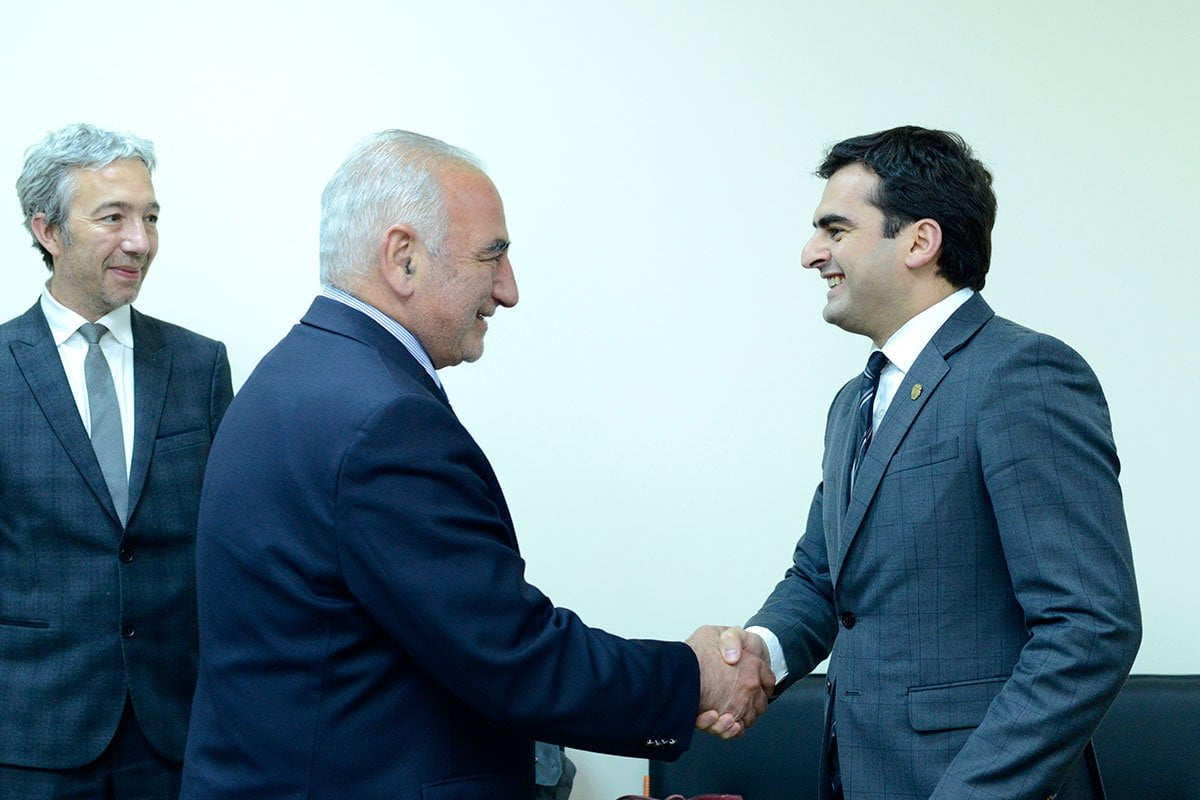 Հակոբ Արշակյանն ընդունել է Լիոնի քաղաքապետի առաջին տեղակալ Ժորժ Կեպենեկյանին