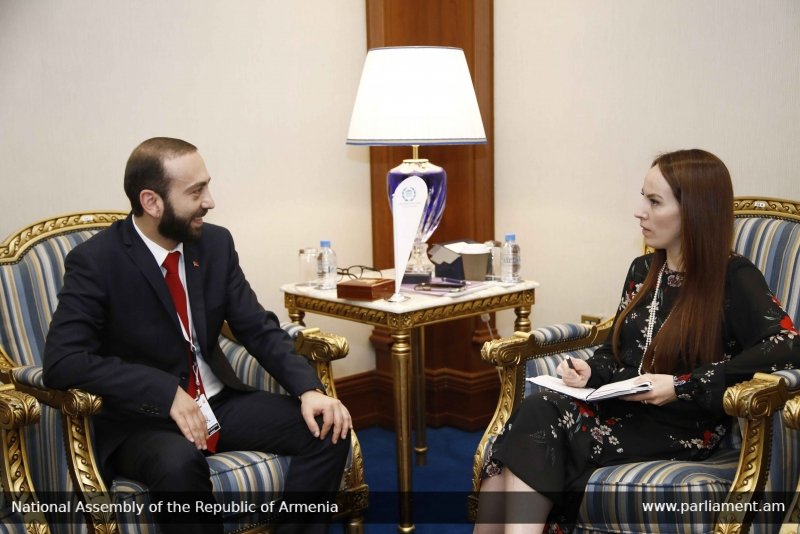 Արարատ Միրզոյանը հանդիպել է Միջխորհրդարանական միության նախագահի հետ