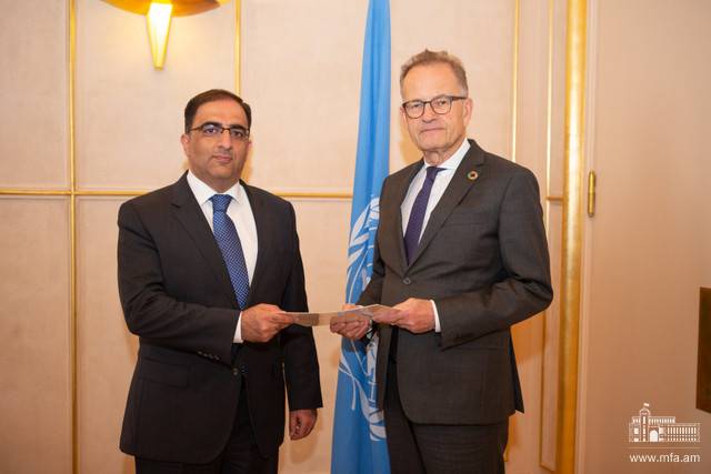 Անդրանիկ Հովհաննիսյանն իր հավատարմագրերը հանձնեց ՄԱԿ-ի գրասենյակի գլխավոր տնօրենին