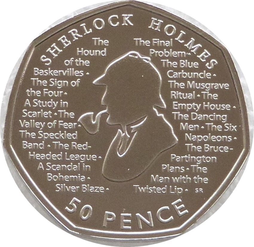 Մեծ Բրիտանիայի նոր 50-փենսանոց մետաղադրամը Շեռլոք Հոլմսի պատկերով
