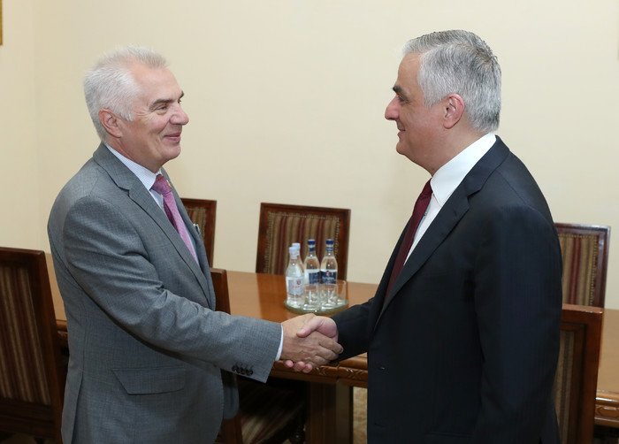 Փոխվարչապետ Մհեր Գրիգորյանն ընդունել է ԵՄ պատվիրակության ղեկավար, դեսպան Պյոտր Սվիտալսկիին