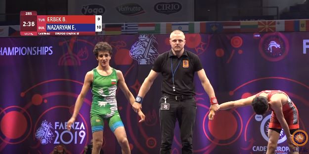 Էդմոն Նազարյանը եզրափակչում հաղթեց թուրք ըմբիշին (ՏԵՍԱՆՅՈՒԹ)