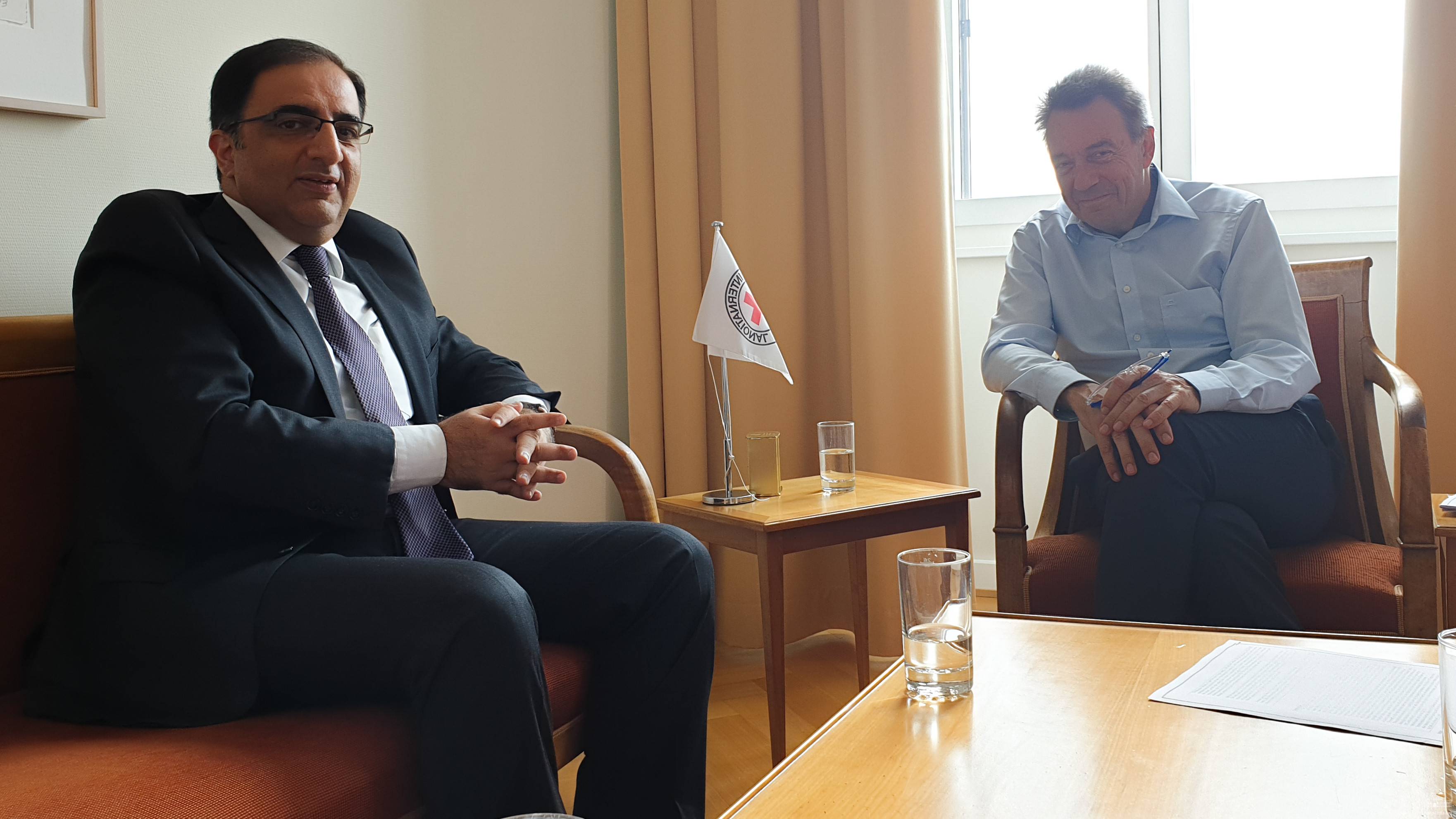 Անդրանիկ Հովհաննիսյանը հանդիպել է Կարմիր խաչի միջազգային կոմիտեի նախագահի հետ