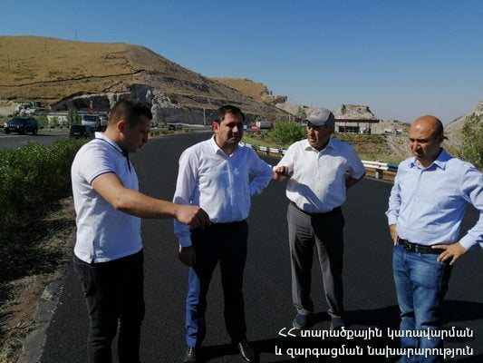 Սուրեն Պապիկյանը դիտարկել է ճանապարհաշինական աշխատանքների ընթացքը