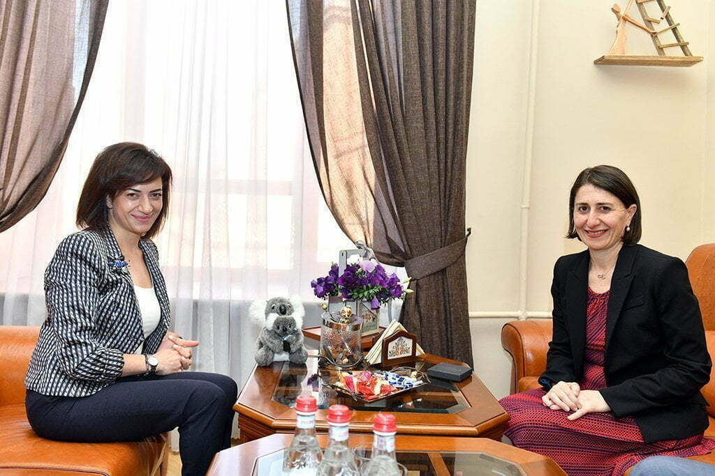 Աննա Հակոբյանը ավստրալական նահանգի վարչապետ Բերեջիկլյանի հետ քննարկել է համագործակցության ուղիներ