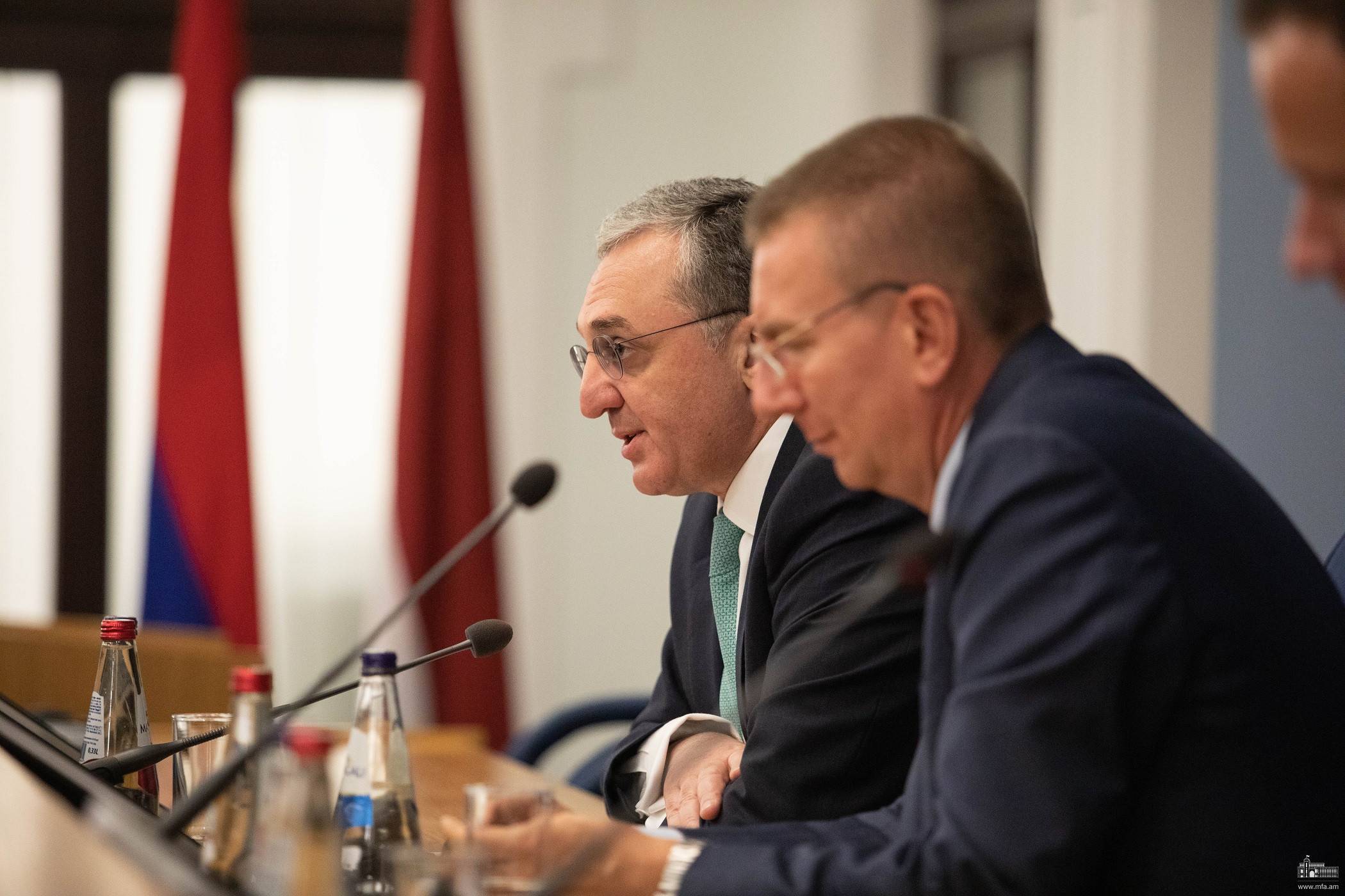 Զոհրաբ Մնացականյանի խոսքը՝ Լատվիայի հետ ԱԳ նախարարի համատեղ մամուլի ասուլիսին (ՏԵՍԱՆՅՈւԹ)