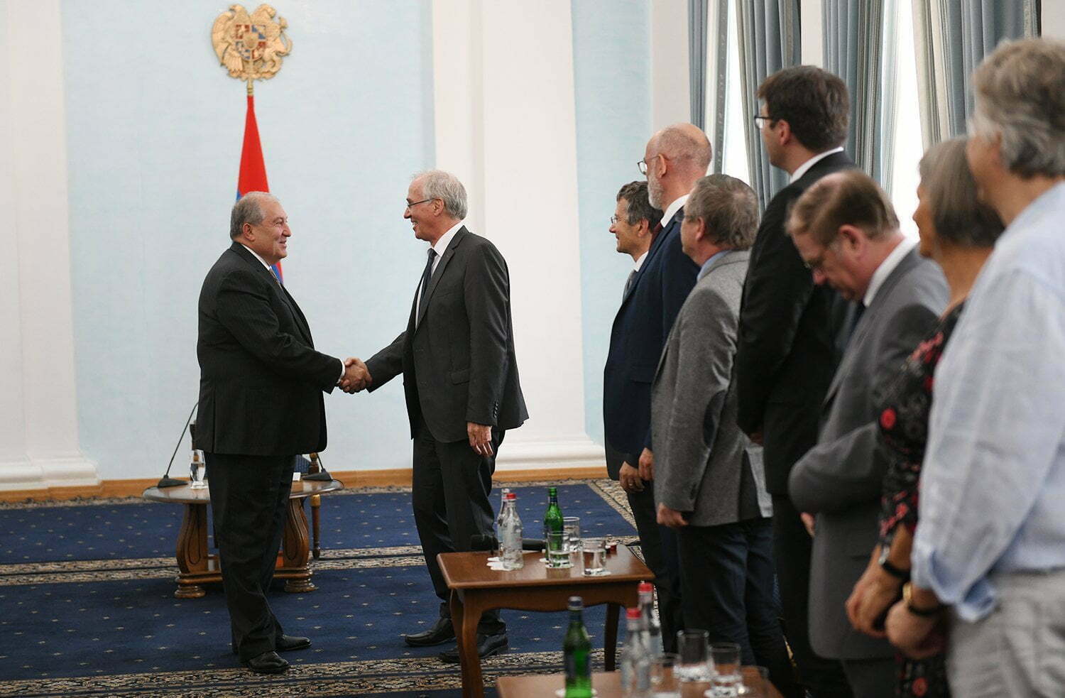 Արմեն Սարգսյանն ընդունել է հայ և գերմանացի գիտնականներին