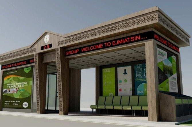 Էջմիածնում շահագործման է հանձնվել Հայաստանում առաջին «խելացի կանգառը»