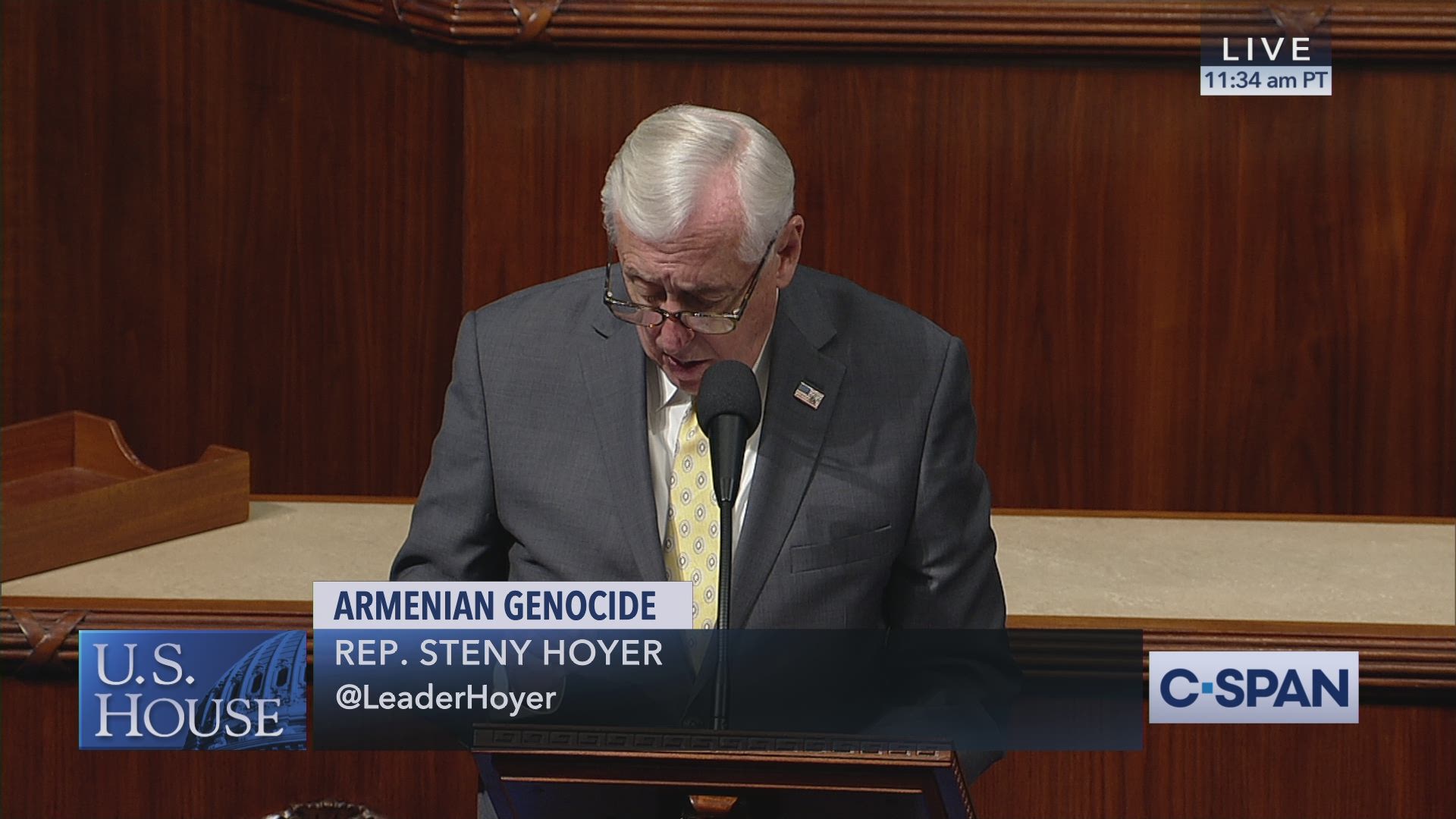 Հայոց ցեղասպանությունը չի կարող ժխտվել․ Դեմոկրատների ղեկավար (ՏԵՍԱՆՅՈՒԹ)