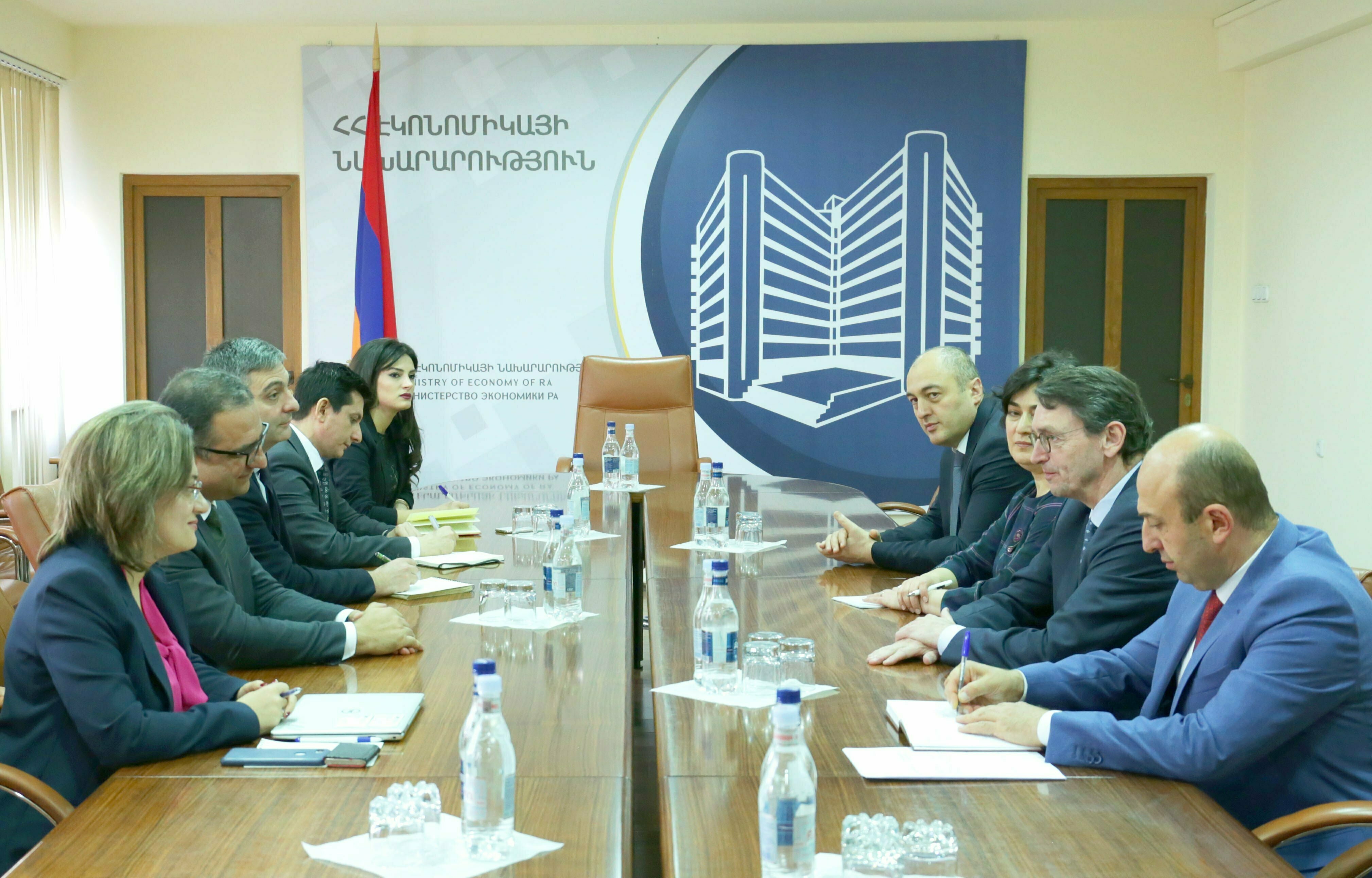 Էկոնոմիկայի նախարարը հանդիպել է (ՄՖԿ) տարածաշրջանային ղեկավարին