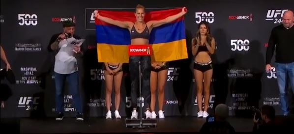 Քեթլին Չուկագյանը փայլուն հաղթանակ է տարել UFC-ի հոբելյանական մրցաշարում (ՏԵՍԱՆՅՈւԹ)