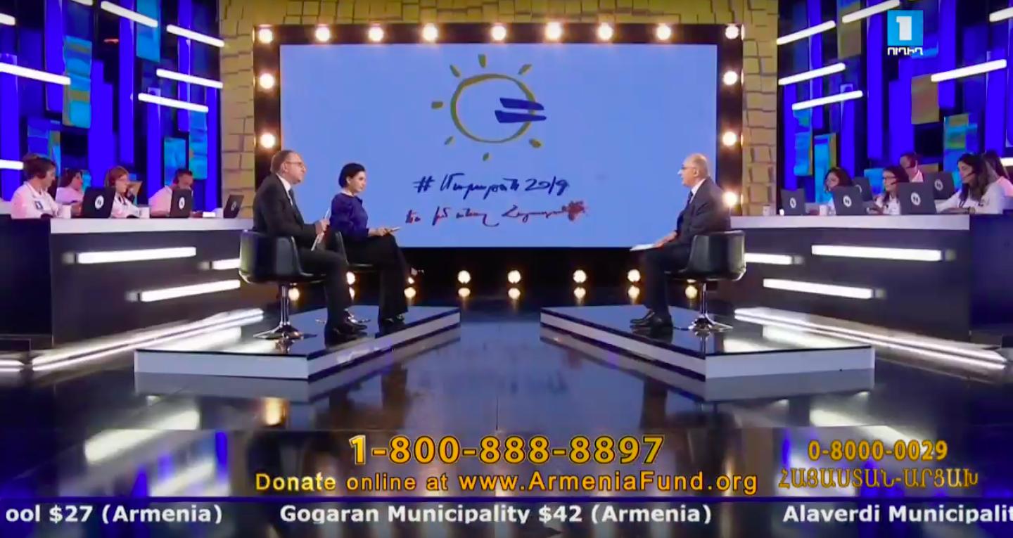 «Հայաստան» համահայկական հիմնադրամի հեռուստամարաթոնին նվիրաբերվել է մոտ 10 մլն դոլար