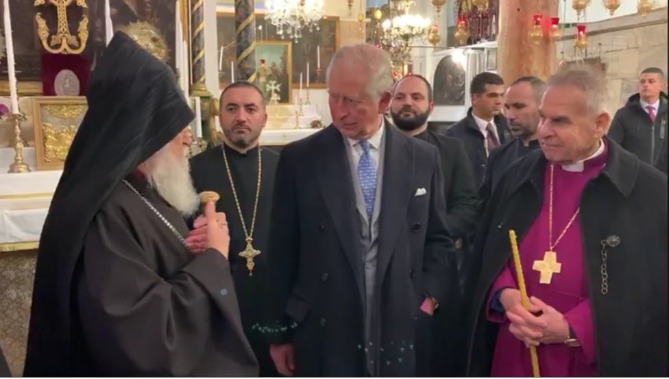 Արքայազն Չարլզը այցելել է Բեթղեհեմի Սուրբ Ծննդյան տաճարի հայկական եկեղեցի