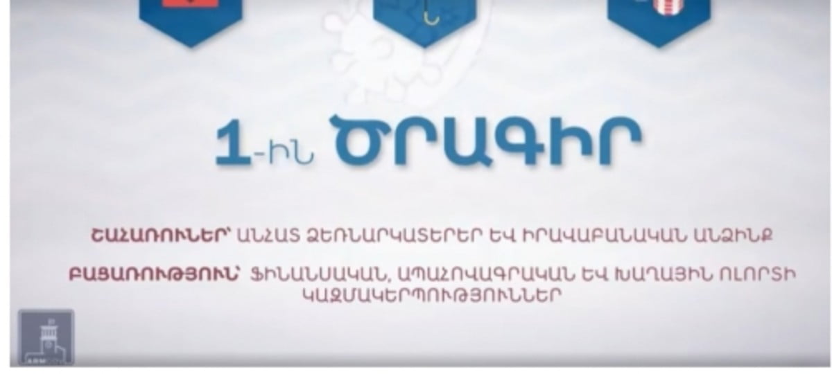 Օժանդակության 1-ին ծրագրով մեկ տնտեսավարողին տրամադրվում է մինչև 500 մլն դրամի վարկ