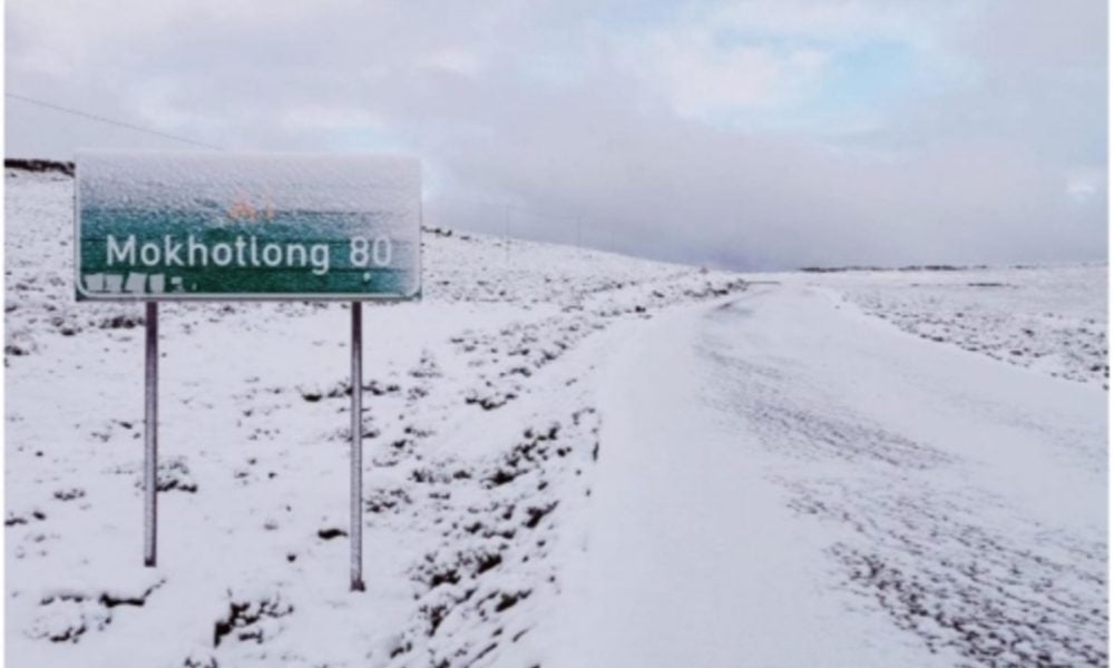 Աֆրիկայի Լեսոթո հանգստավայրում ձյուն է տեղացել